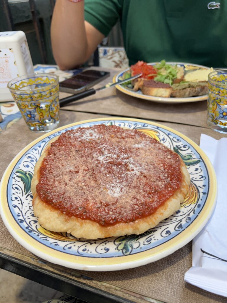 ecirè locale erice vetta senza glutine pizza fritta