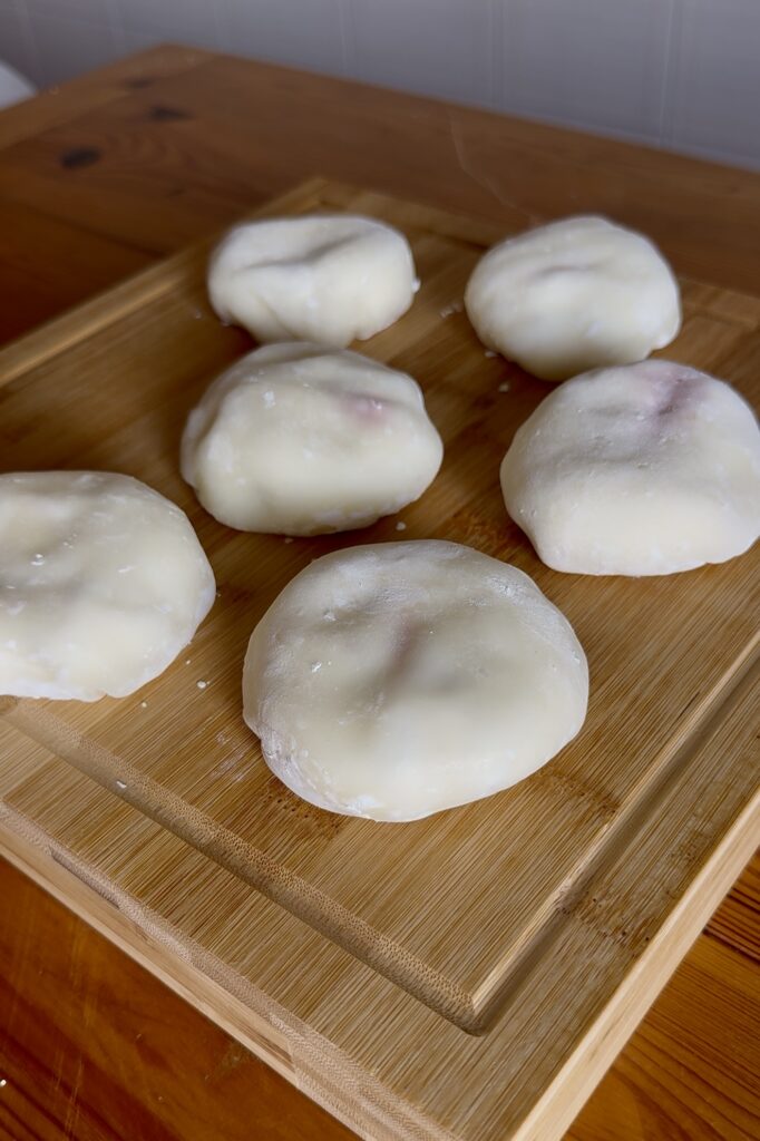 Mochi giapponesi senza glutine alle fragole