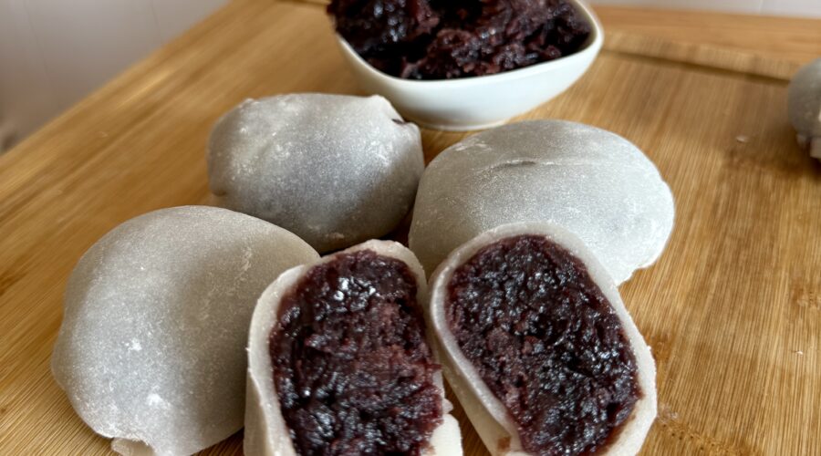 Mochi giapponesi senza glutine azuki